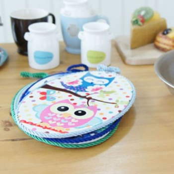 타원 OZT605I2 부엉이 냄비받침 1P 후라이팬 도자기 받침대