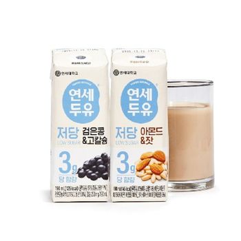 [연세두유] 저당 아몬드&잣 두유 190ml*72팩[35430260]
