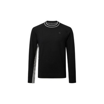 골프긴팔 VQA RHRFJ41378 스트라이프 로고 니트 풀오버 Black
