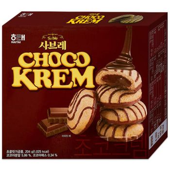 해태 사브레 초코크림 204g[35004554]