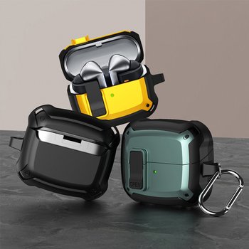 갤럭시 버즈3/버즈3프로/버즈3FE 호환 컬러핏 분실방지 버클락 하드 케이스