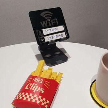 TOO 카페 실내 무료 와이파이 무선 인터넷 아크릴 스티커