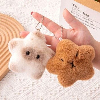 키링 샴고양이 고리 키홀더 소리나는 귀여운 백참 장식 가방 카피바라 인형 별모양 별