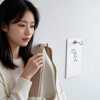 자석 후크 고리 벽걸이 정리 아이템 캠핑 데일리 사무실 25mm