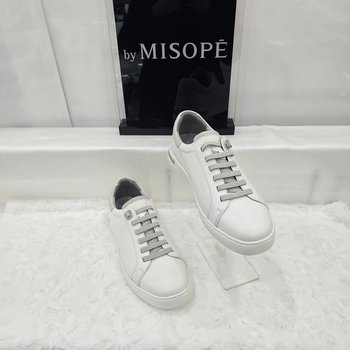 By 남성 모던 레더 스니커즈 122HH430GH004 WHITE 2_JJ