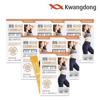 광동 유산균 다이어트 30포 6박스 / 모유유래 유산균 가르시니아