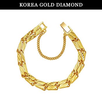 순금 팔찌 24K 남자 대나무 체인 금팔찌 37.5g