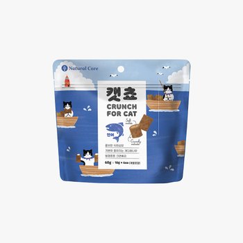네츄럴코어 캣쵸 연어 60g 고양이비스켓 고양이스낵