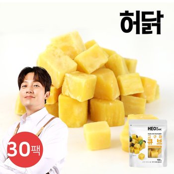 [허닭] 고구마 큐브 100g 30팩