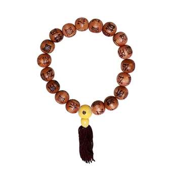 염주팔찌 532OTE98 불교 악세사리 향나무 손목 패션 염주 15mm