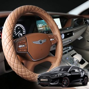 자동차핸들커버 벨로스터JS VIP 리무진엠보 가죽핸들커버