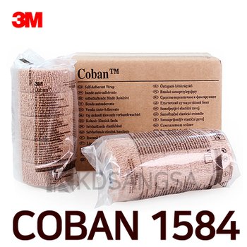 3M 3M 코반 1584 자가점착붕대 4인치 18롤 자가접착붕대