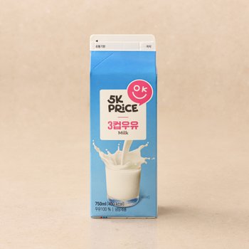 5K프라이스 3컵 우유 750ml(1A등급)