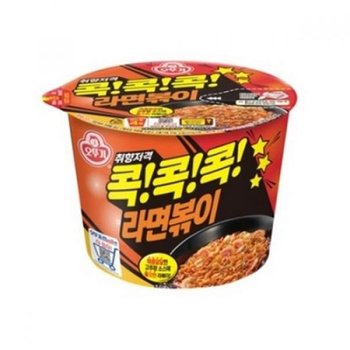 오뚜기 콕콕콕라면볶이 라뽁기 컵라면 큰컵 라면 12개 1박스