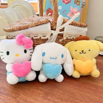 (정품) Sanrio 캐릭터 하트 인형 키링 13cm 키티 미니 열쇠고리 가방