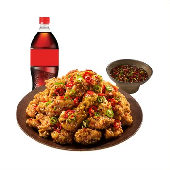 [기프티쇼] 노랑통닭 (오리지널/순살)칼칼한청양치킨+콜라1.25L