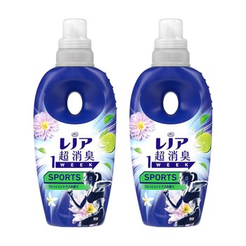 [해외] 레노아 슈퍼 탈취 1WEEK 스포츠 섬유유연제 실내 건조 후레쉬 시트러스 향 530ml 2개