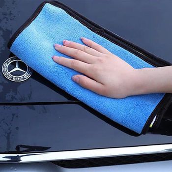 차량타올 고밀도 물 왁스 타월 막타월 차 세차 버핑 블루 대형