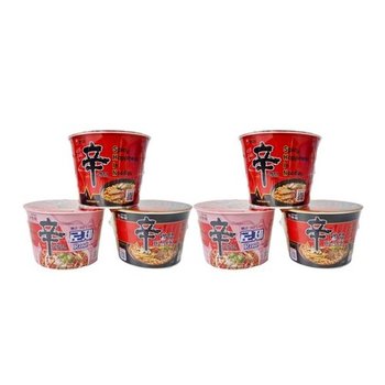 농심 큰사발면 신라면 2개 + 로제 2개 + 블랙 2개