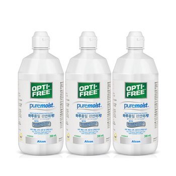 옵티프리 렌즈세척액 퓨어모이스트 300ml 3개