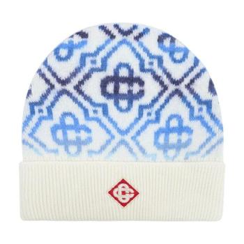 카사블랑카 모노그램 니트 비니 모자 ASP26HAT10902 BLUE TP978125836