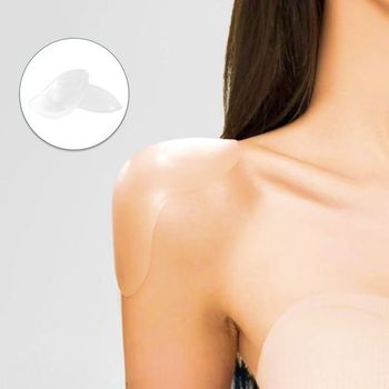 1쌍 남자 직각 어깨 뽕 패드 실리콘 어깨 깡패 어좁이 보정 패드