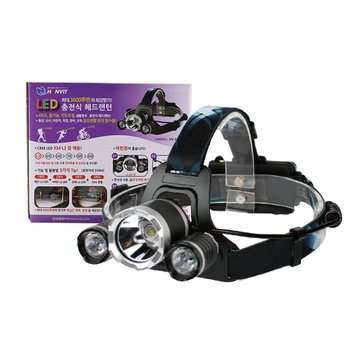 한빛시스템 S LED 충전식 헤드랜턴 3600루멘 HV-28HD