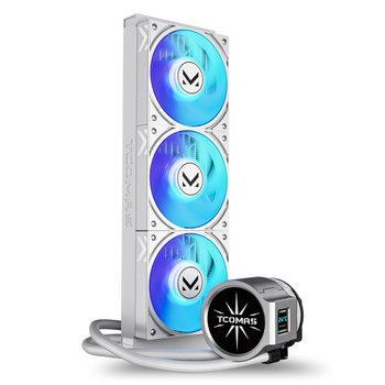 TCOMAS EDGE DUAL LCD 360 ARGB CPU수랭쿨러 화이트