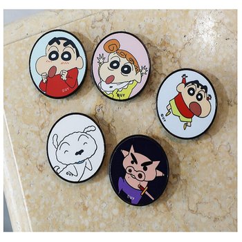 갤럭시 아이폰 짱구야놀자 스마트 톡 5종 안정적인 그립감 마그네틱 거치 톡