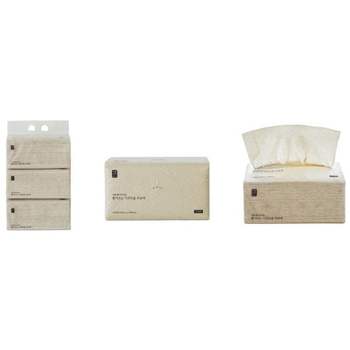 자재 생활공작소 뽑아쓰는 키친타올 무표백 (100매x3팩)