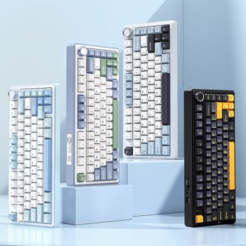 [해외직구] 독거미 AULA F75 기계식 키보드 독거미 개스킷 게이밍 키보드 3종모드 80키/무료배송