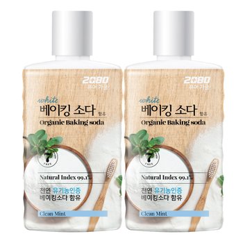 2080 퓨어 베이킹소다 가글 클린민트향 750ml X2개