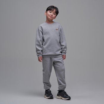 내셔널지오그래픽 키즈 K241UPB910 동물와펜 맨투맨 SET MGREY