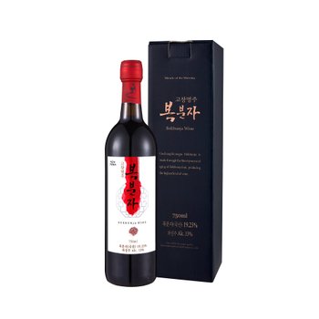 명주 복분자와인 750ml 선물세트 1호