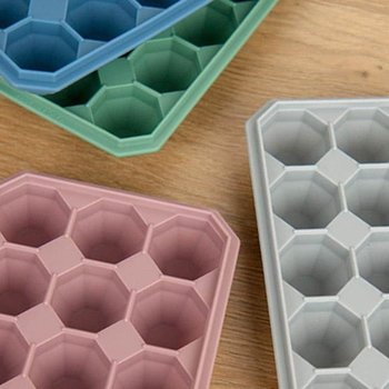 주방 다이아몬드 아이스 트레이 15구 얼음틀 얼음 만들기 용기 주방 가정