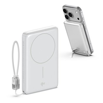 Qi2 15W 맥세이프 슬림 고속 보조배터리 10000mAh QB410 화이트