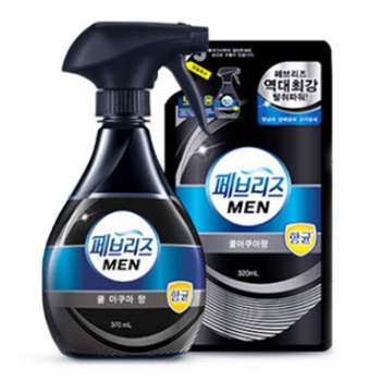 페브리즈맨 5대냄새 쿨아쿠아향 본품1리필1개