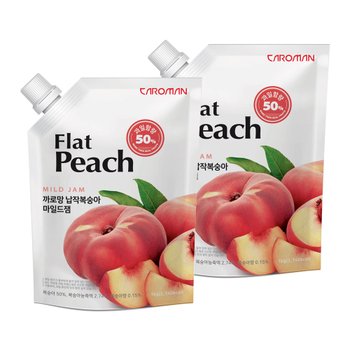 메가커피 까로망 납작복숭아 마일드잼 1kg 2개세트