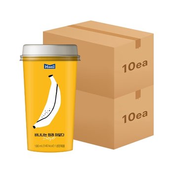 매일 바나나는 원래 하얗다 딜라이트 컵 190ml 20입
