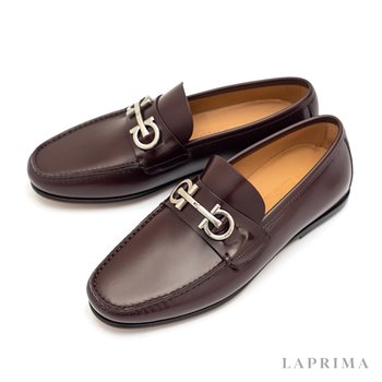 [FERRAGAMO] 페라가모 간치니 남성 로퍼 GALILEO NERO 758402