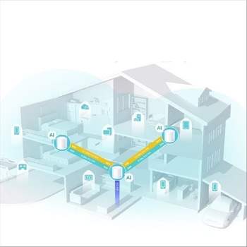 Deco X50 2팩 45 평 Wi-Fi 6 와이파이 유무선 공유기