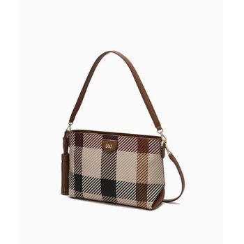 브라운 빅하우스체크 숄더백 S DCBA4F686W2_s