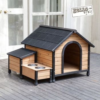 대형개집 하우스 애견집추천 헬로망치 원목 DM-A8000