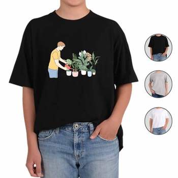 반팔티셔츠 집콕 언택트 홈가드닝 A4번 그림 다양한색상 전사이즈