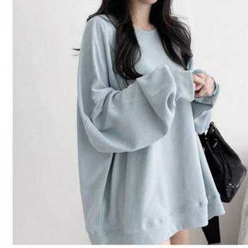 맨투맨 MS57XF08 방한 오버핏 스타일 루즈한 따뜻 사이즈 긴팔