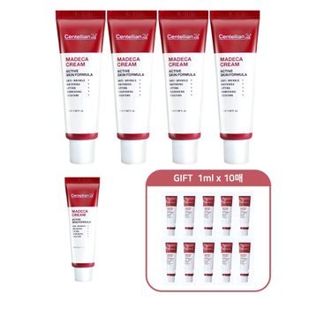 센텔리안24 마데카 크림 액티브 스킨 포뮬러 50ml 4개 + 15ml + 1ml 10매