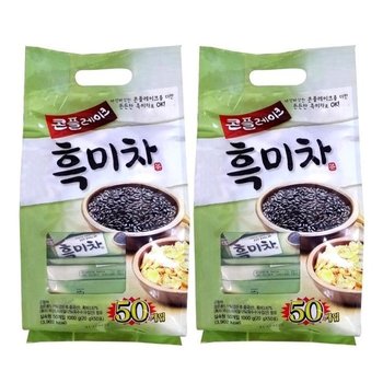 [동일에프앤티] 동일 콘플레이크 흑미차 50T x 2개 / 일회용 곡물차