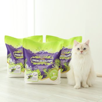 아메리칸솔루션 카사바 베이직 4.55kg 먼지없는 고양이모래 x3봉(1박스)