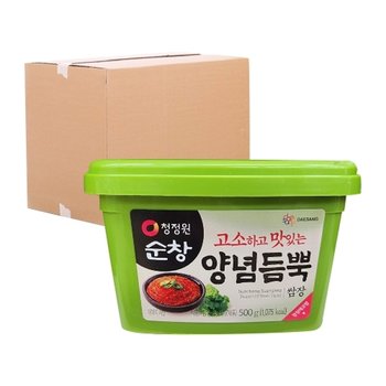 청정원 순창 양념듬뿍 쌈장 (사각) 500g 20입 (박스)
