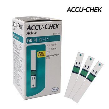 아큐첵 액티브 혈당시험지 200매+알콜솜 200매